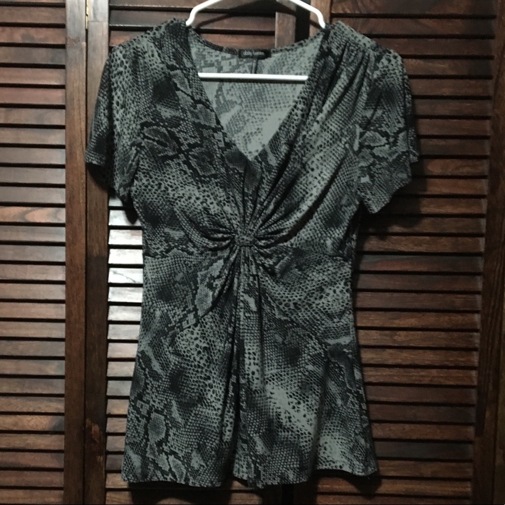 Dailey Fuentes Black and Grey Blouse